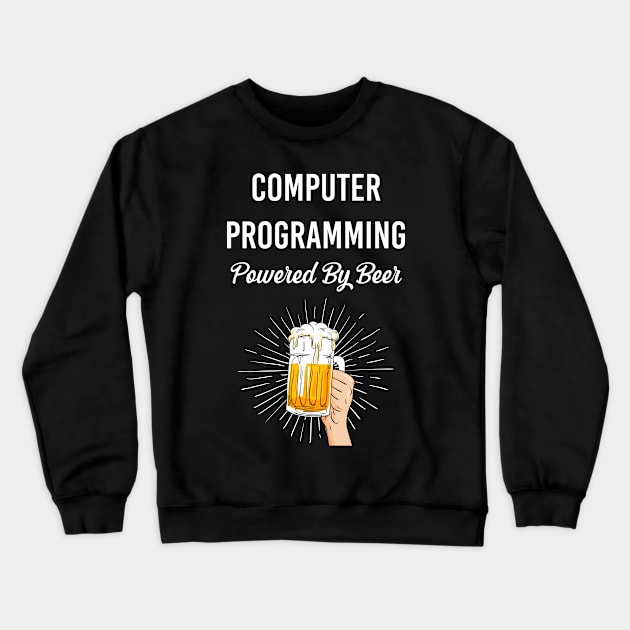 Beer Computer Programming Crewneck Sweatshirt by Hanh Tay